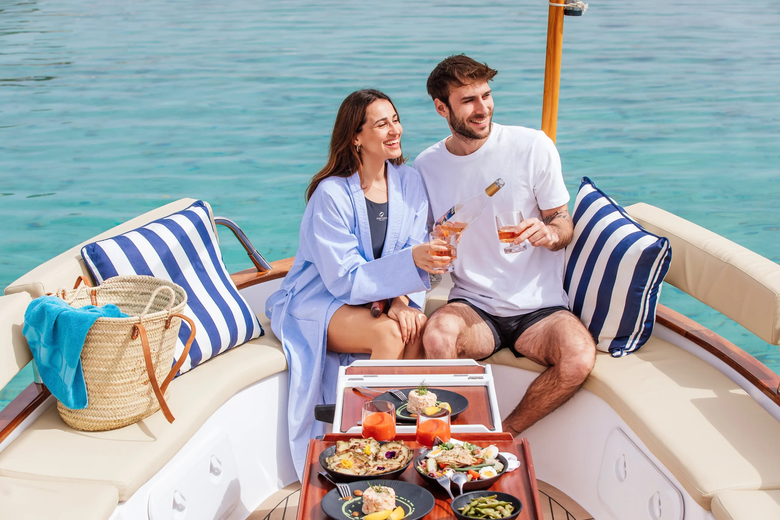 Fresh local Mallorcan food prepared on board during Alcudia boat trip