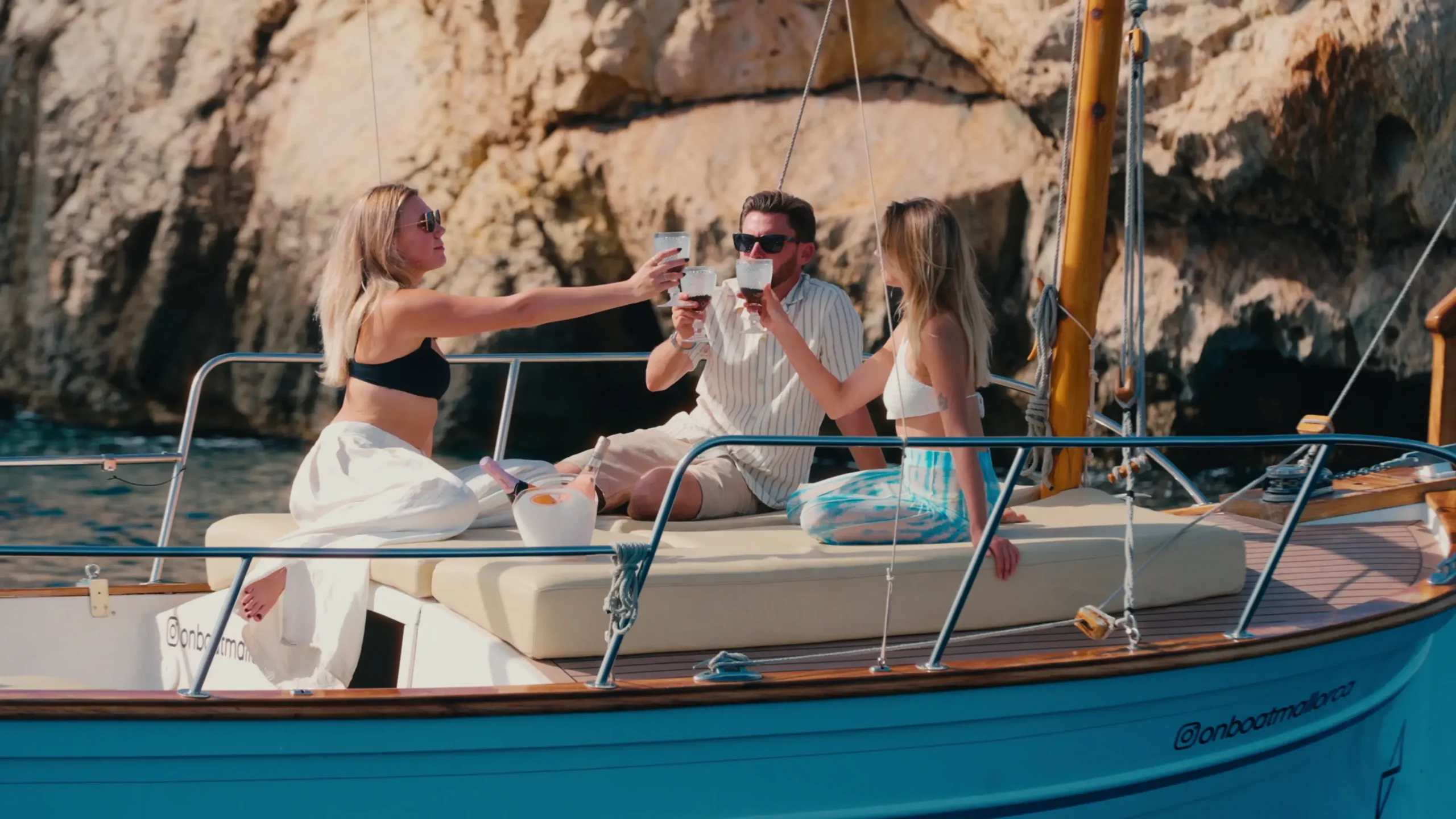 Private boat trip in Alcudia exclusive group experience on Elysium electric llaut