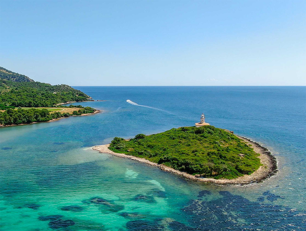 Alcanada lighthouse historic landmark northern Mallorca