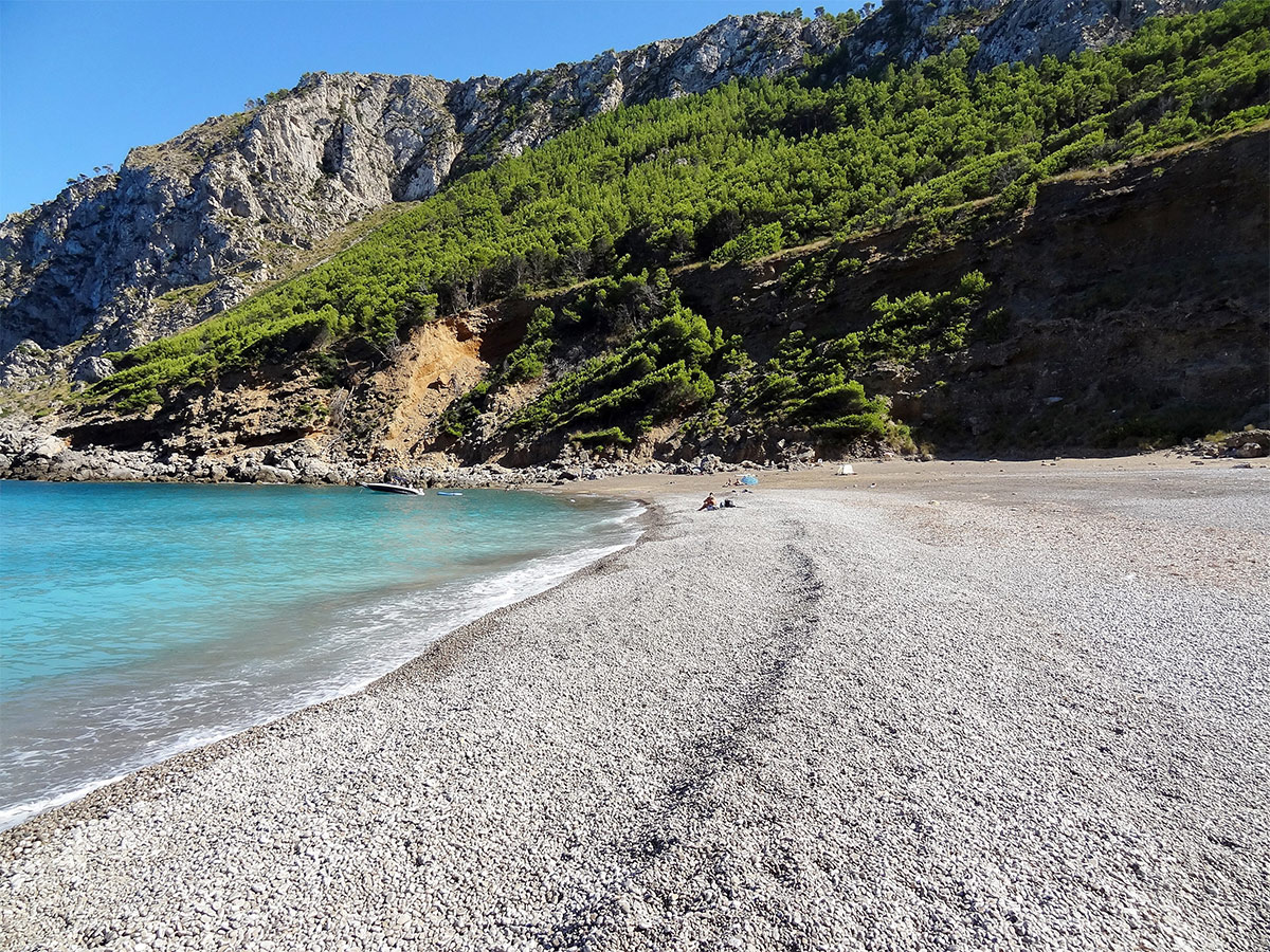Coastal cliffs Cap des Pinar northern Mallorca